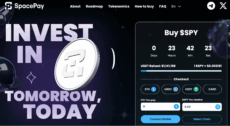 SpacePay token homepage
