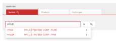 Interactive Brokers stock search bar