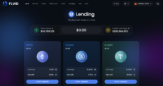 Fluid lending page showing 10% APR on USDT