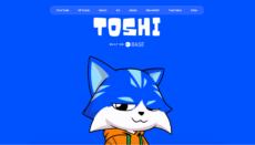 Toshi crypto homepage