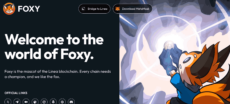 Foxy crypto homepage