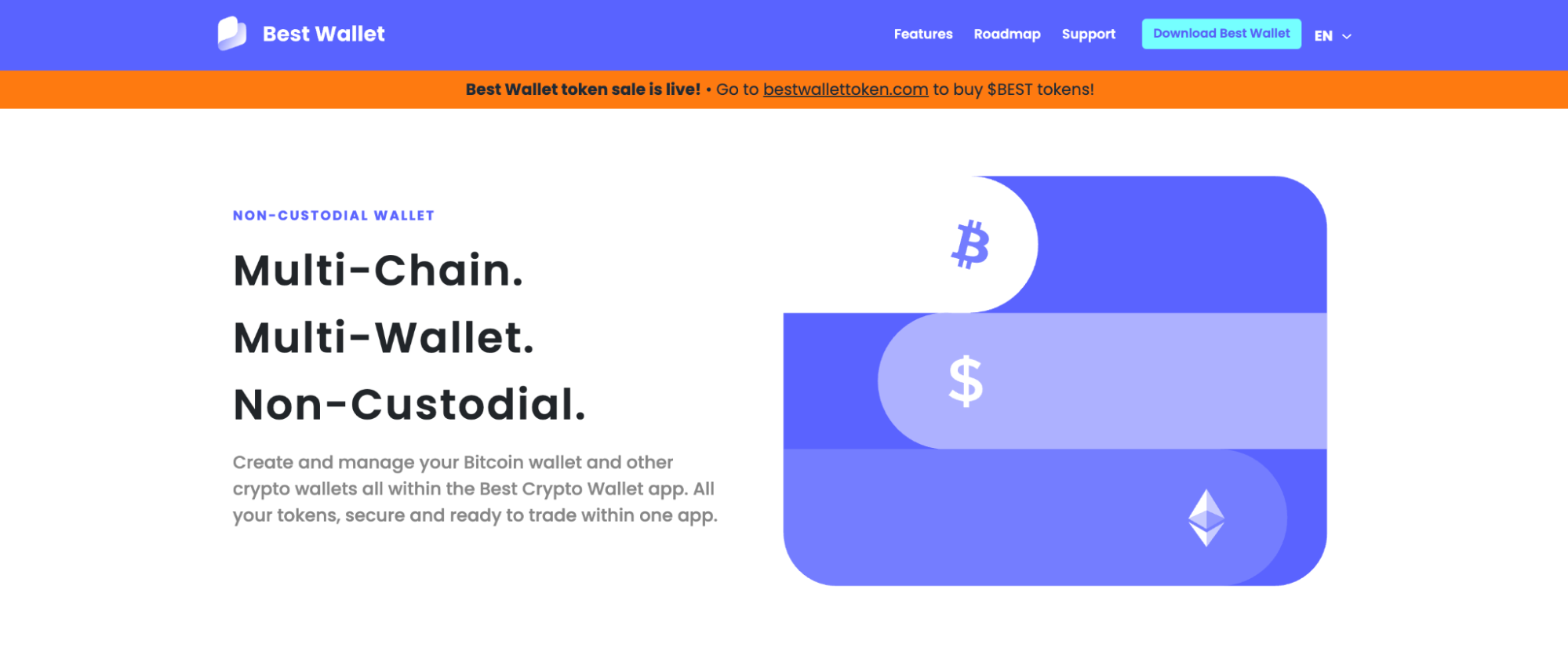 Best Wallet is one of the fastest-growing non-custodial wallets on the market. Source: Best Wallet