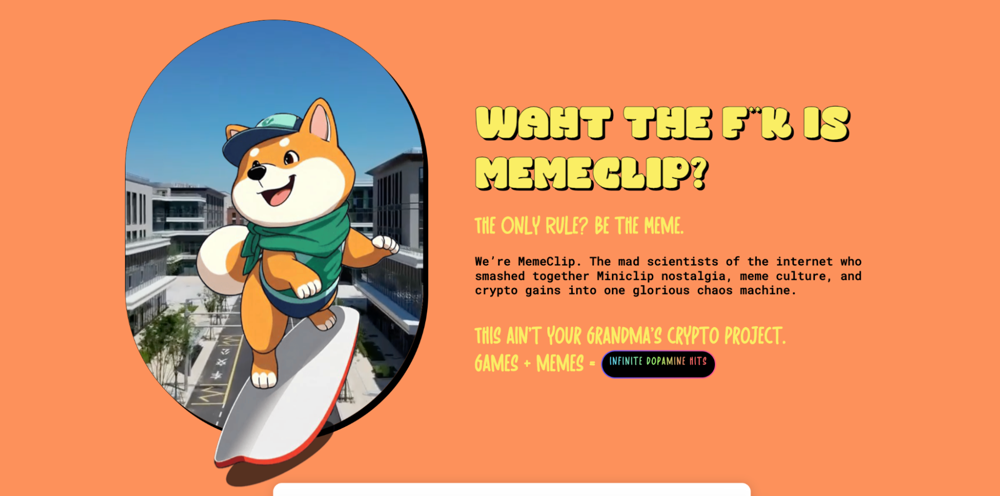 MemeClip About Section