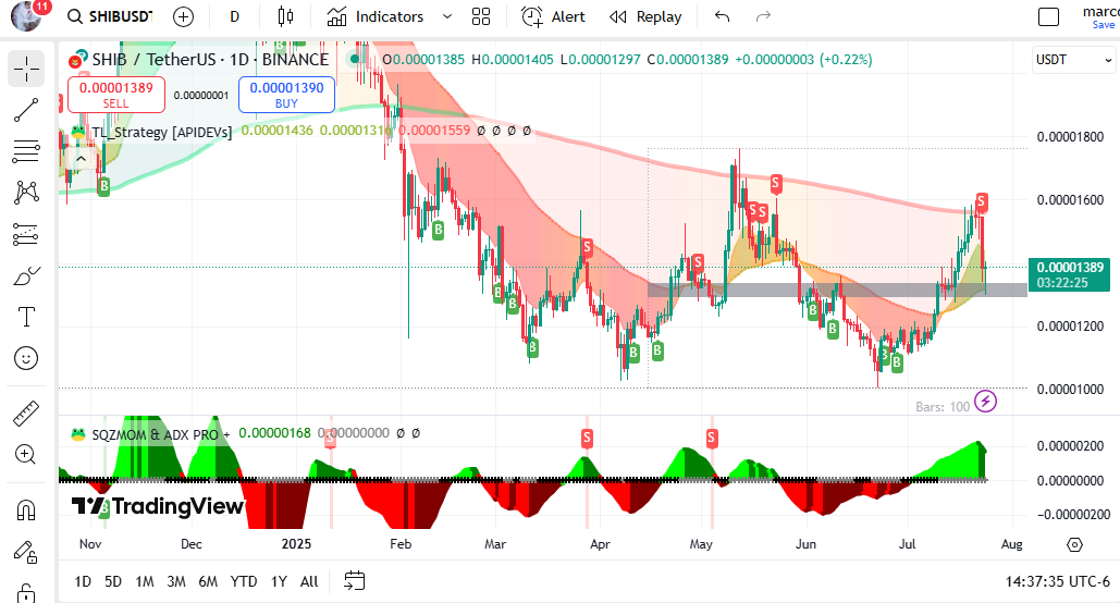 Shiba Inu price analysis | Source: TradingView