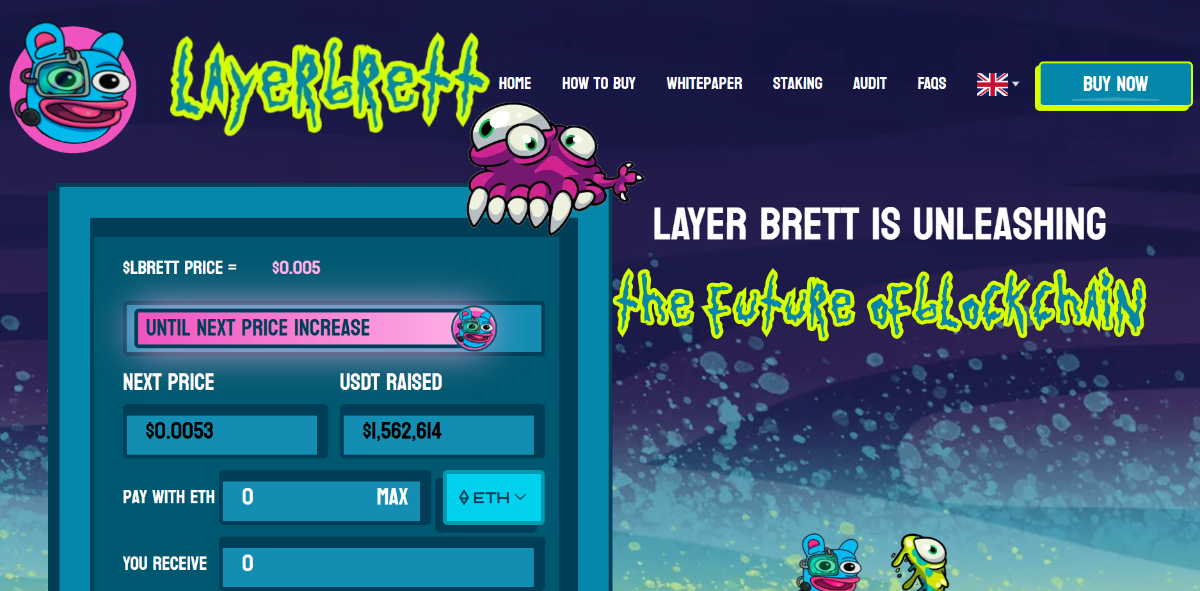 Next crypto to hit 1 dollar - Layer Brett
