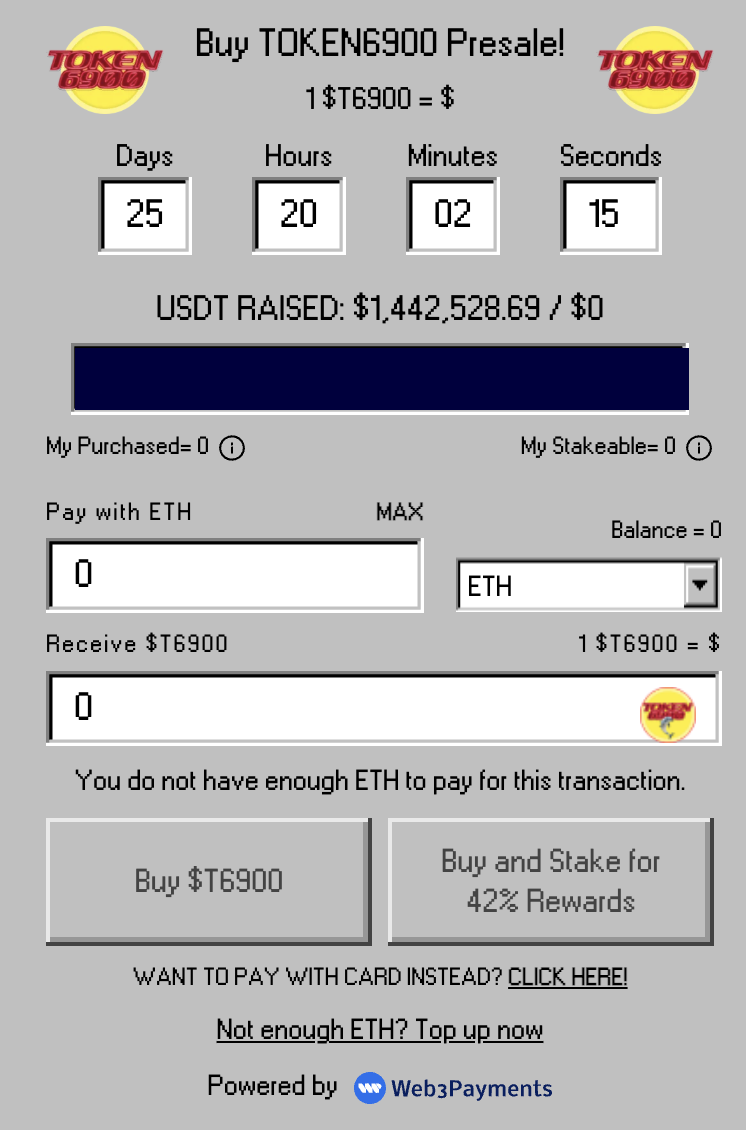 TOKEN6900 order box. Source: TOKEN6900