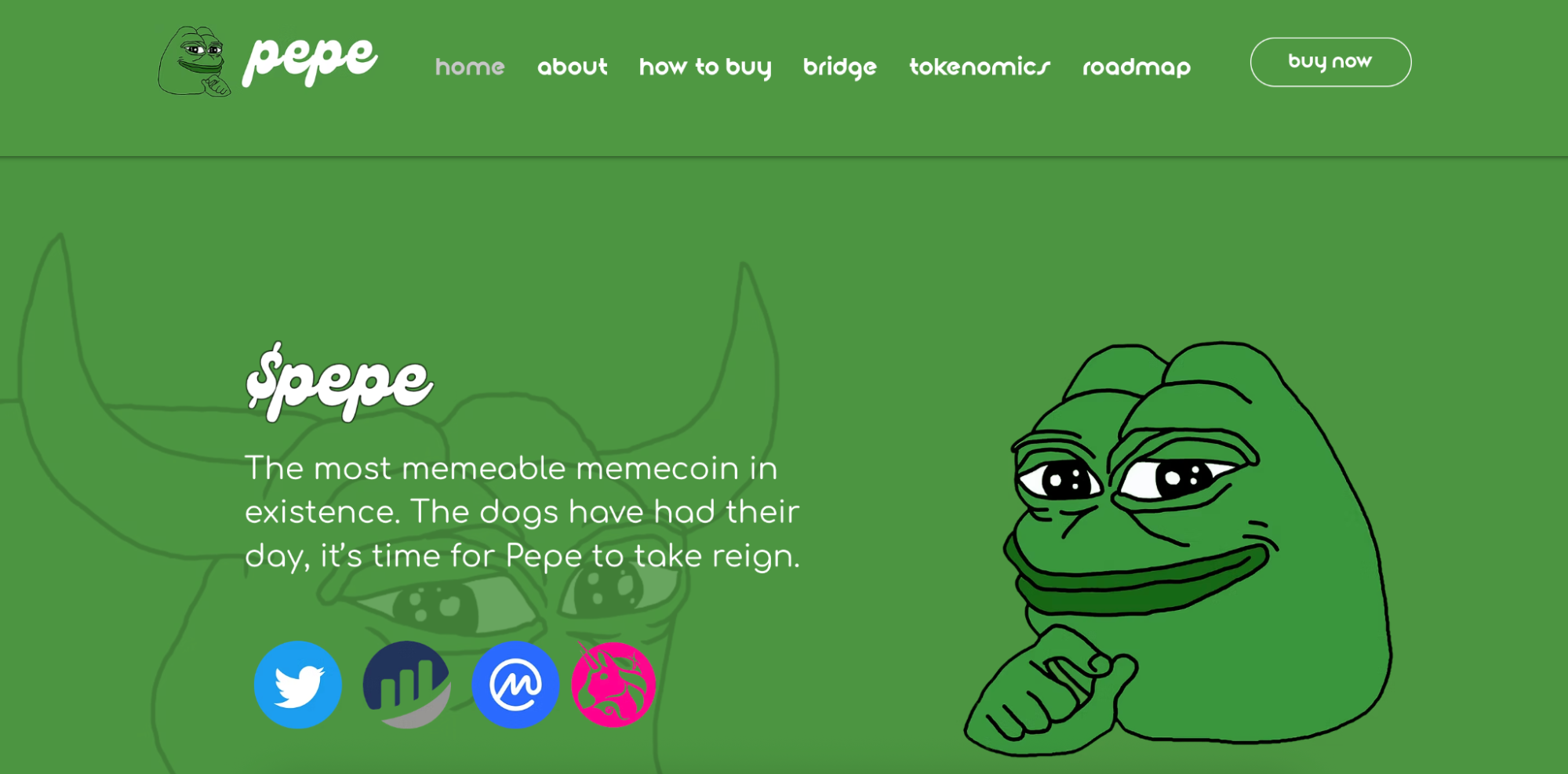 PEPE main page.