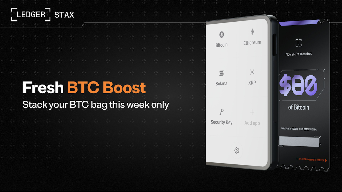 Upgrade to Ledger and Earn Up to $90 in BTC Rewards