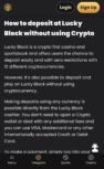 lucky block deposit