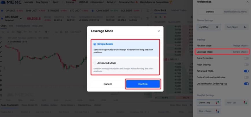 MEXC Margin Mode