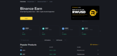 Binance Earn, a top crypto staking platform