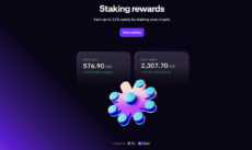 Staking rewards for the top crypto staking platform Kraken