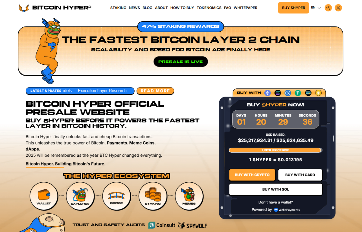Bitcoin Hyper presale website