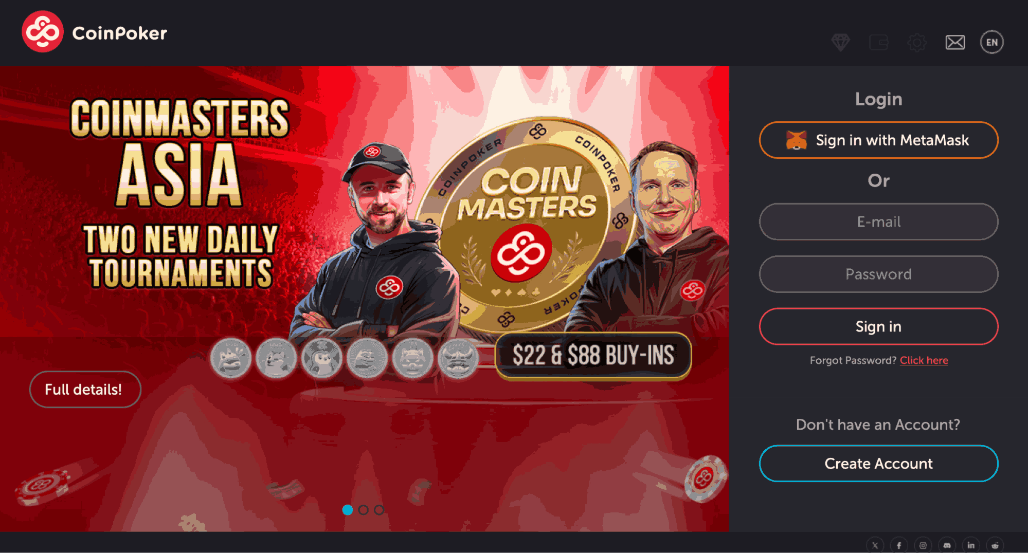 CoinPoker desktop software runs the CoinFutures platform