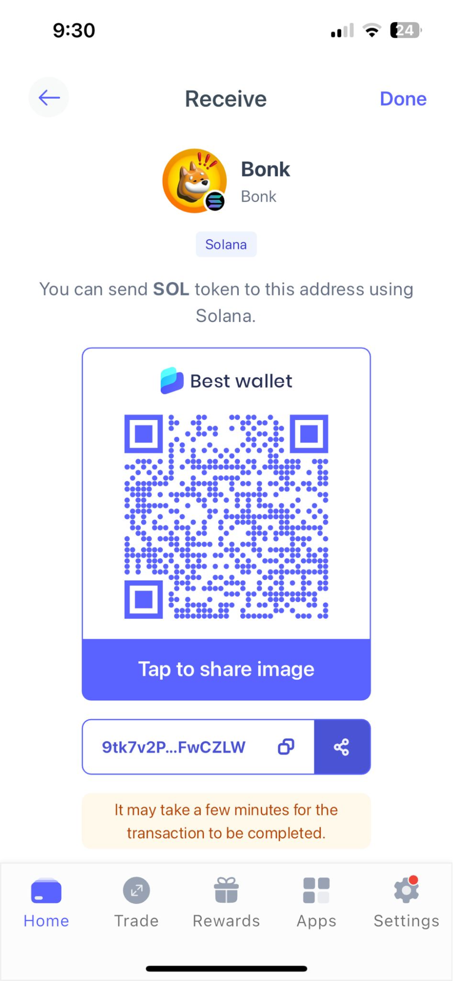 Best Wallet store BONK tokens 