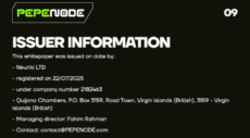 pepenode issuer information