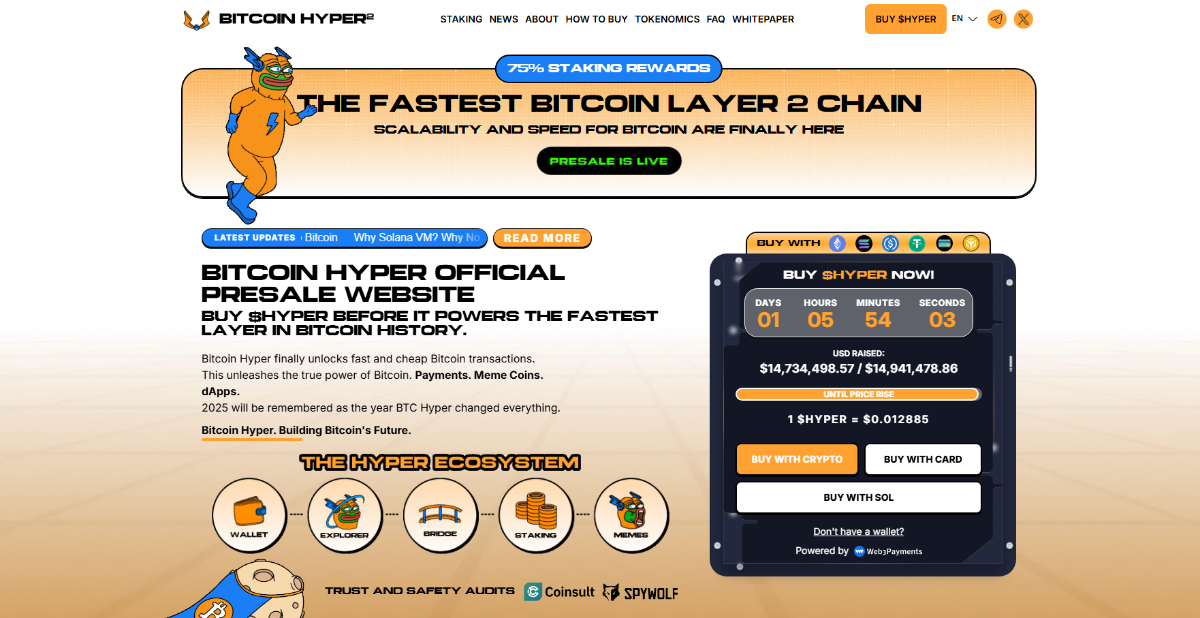 Next Crypto to Hit $1 - Bitcoin Hyper. Source: Bitcoin Hyper