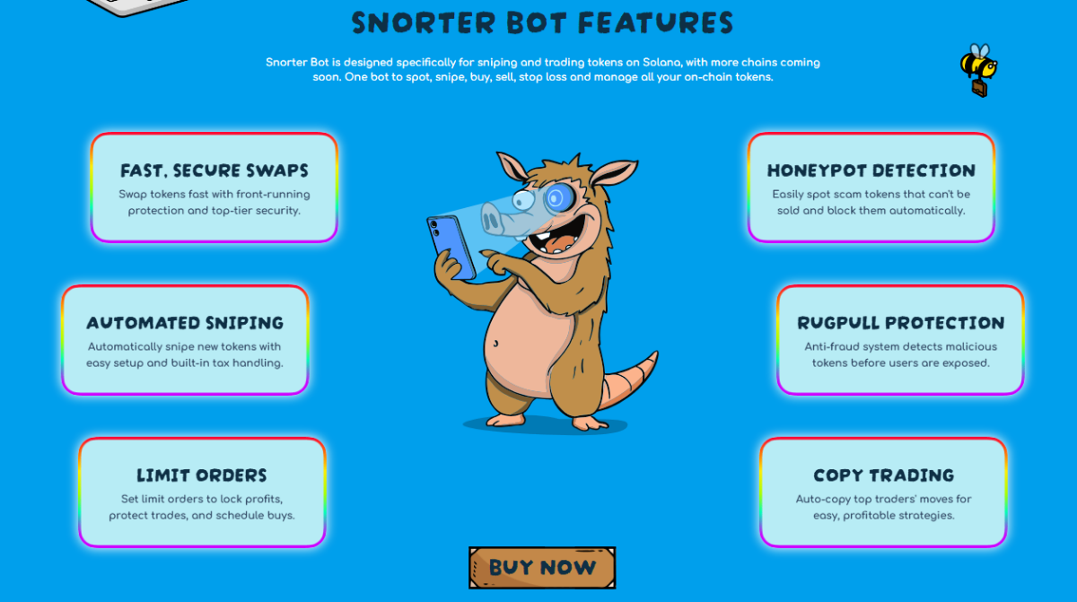 Snorter Bot project features