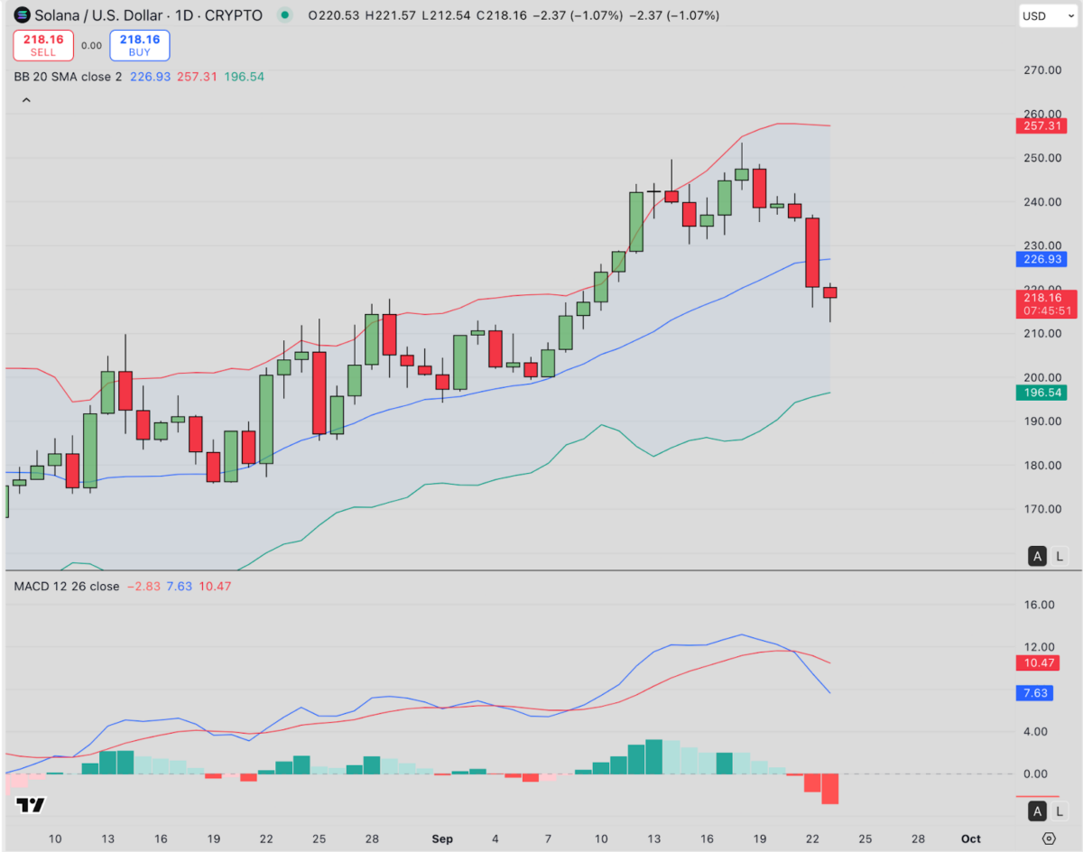 Solana (SOL) Technical Price Analysis | Source: TradingView