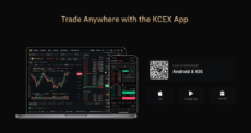 Homepage of the popular crypto exchange KCEX