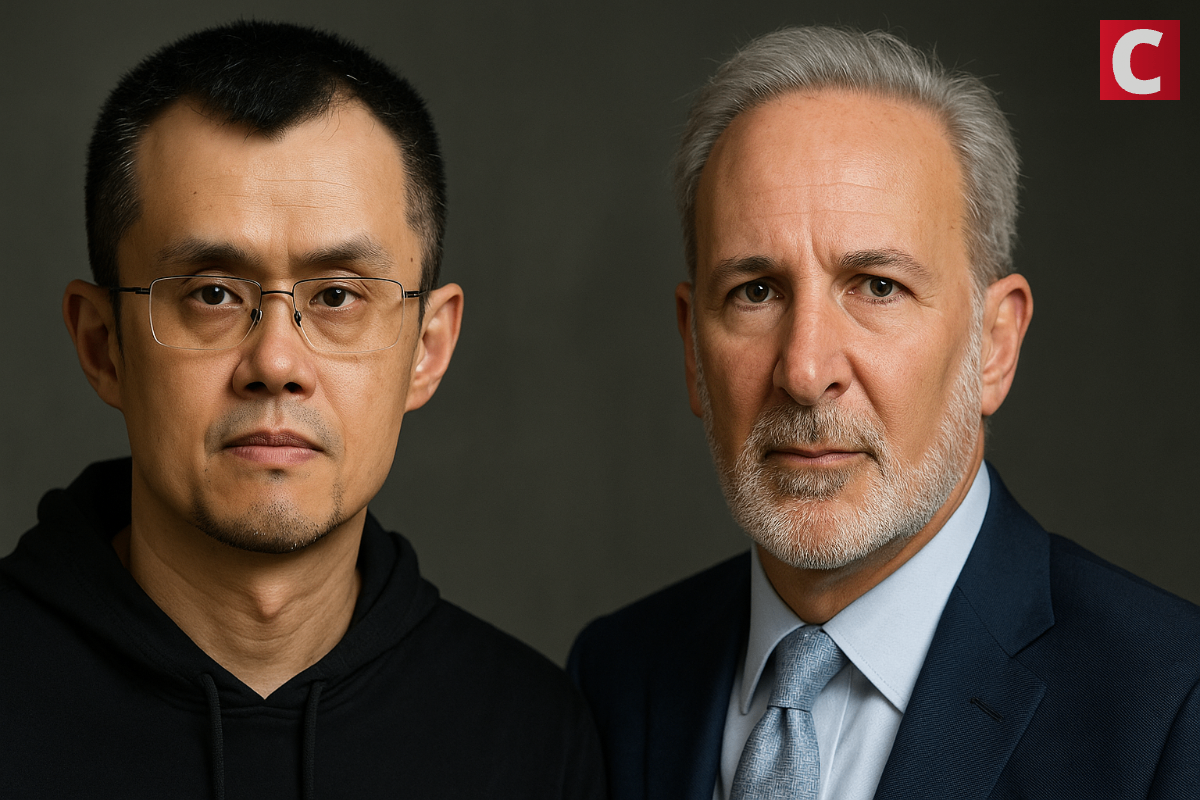 Binance Founder Changpeng Zhao Takes on Bitcoin Critic Peter Schiff on Gold Tokenization