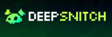 DeepSnitch AI homepage banner with green pixel skull logo and DeepSnitch text