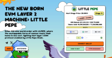 Homepage of the Little Pepe presale, one of the fastest-growing cryptos in 2025