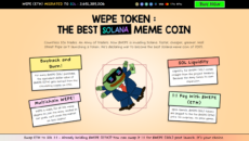 Diagram explaining the SOL launch of WEPE, a fast-growing coin