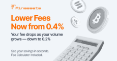 Finassets, a Low-Fee B2B Crypto Payment Gateway, Announces New Lower Transaction Fees – from 0.40% to 0.20%