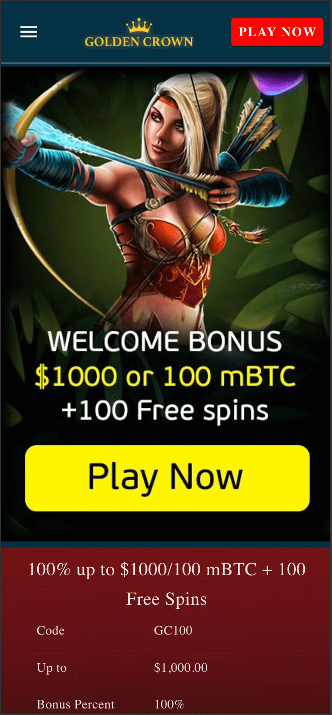 golden crown casino homepage