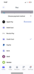 Best Wallet supported payment menthods