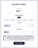 how to buy Ruvi AI tokens on its presale homepage