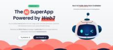 Homepage of the crypto project Ruvi AI