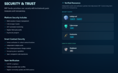 Security & Trust page of the XRPTundra website