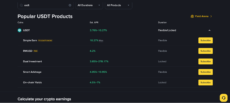 Binance Simple Earn for stablecoins