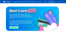 Best wallet presale website describing an upcoming crypto debit card for spending fom the wallet