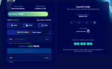 homepage of the BlockDAG presale