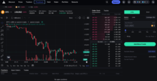 Axiom dashboard showing perps trading