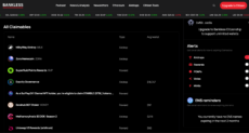 Bankless website showing claimable airdrops with the average amount dropped per wallet