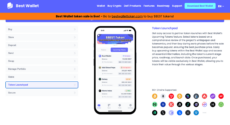 the Best Wallet presale showing its presale capabilities
