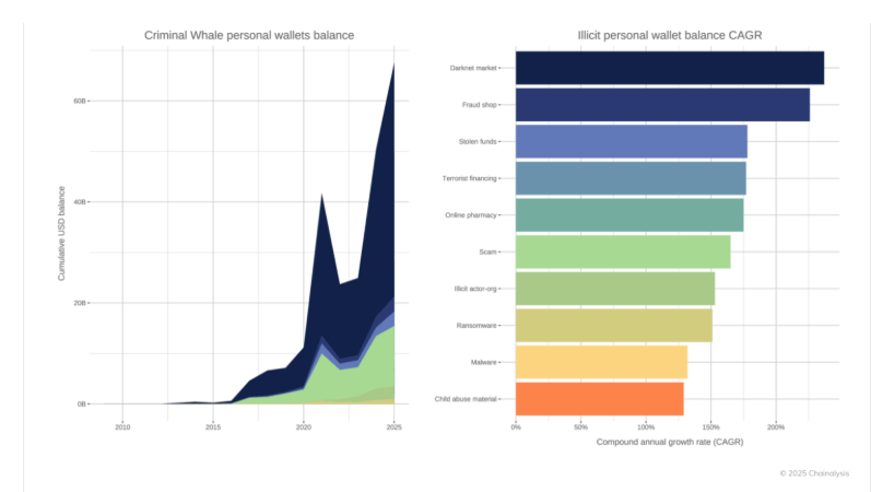 Criminal wallet balances | Source: Chainalysis