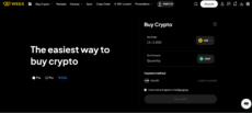 WEEX buy crypto with fiat money
