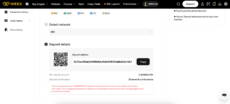 WEEX deposit address