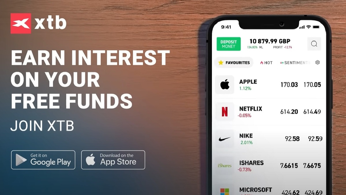 XTB Now Pays 4.25% Interest on Idle Cash while Investors Wait for Market Opportunities