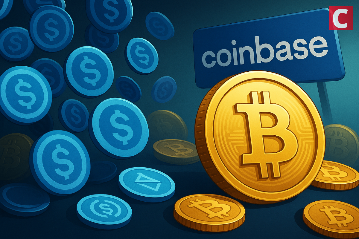 1.55B USDC Floods Coinbase as Bitcoin Hits $91K