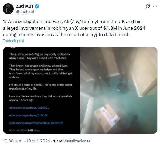 ZachXBT announcement | Source: X.com