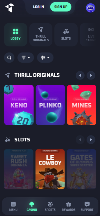 Sites like Stake: Thrill