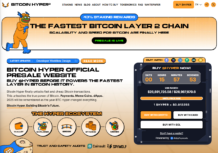 Bitcoin Hyper presale homepage