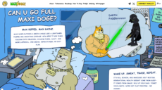 Maxi Doge demonstrating creative branding, identity, and memetic potential with cultural references and degen terms such as ‘Darth Faderrrrrr”