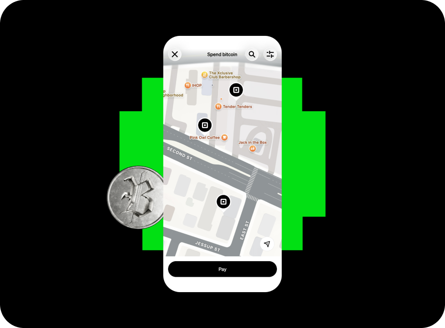 Photo Credit: Cash App (Preview of the Bitcoin Map Feature)